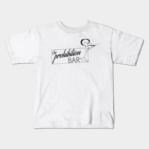 The Prohibition Bar Kids T-Shirt by Thomalex247